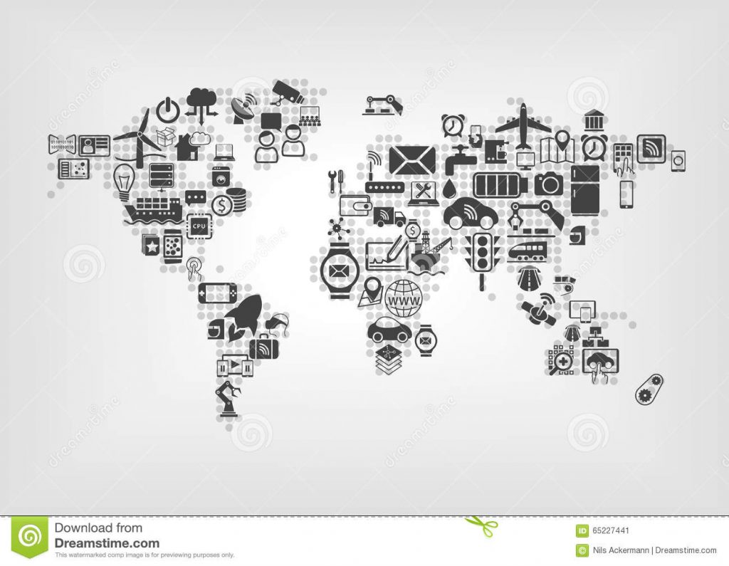 Internet de las cosas IoT y conectividad GPS global